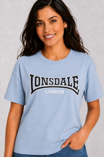 Εικόνα για Γυναικείο T-Shirt Oversized OUSDALE LONSDALE Pastel Blue 0