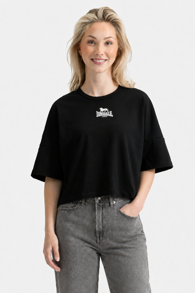 Εικόνα για Γυναικείο Crop Top Oversized WANDYLAW LONSDALE Black