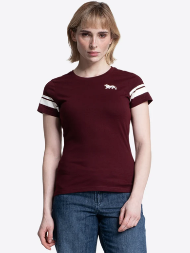 Picture of CORTON-WOMEN'S TSHIRT LONSDALE OXBLOOD 0