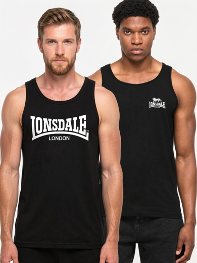 Εικόνα για Ανδρικά Αμάνικα (Double Pack) TUGHALL LONSDALE Black 0