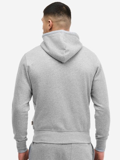 Picture of Mens Zip-up Hoodie KRAFTY LONSDALE Grey 1