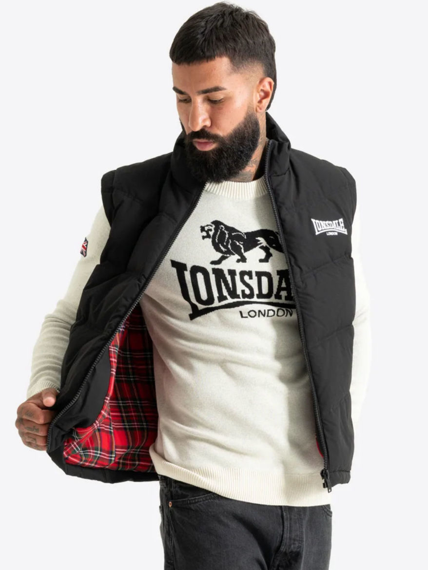Picture of Mens Sleeveless Jacket DEPTFORD LONSDALE Black