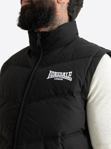 Picture of Mens Sleeveless Jacket DEPTFORD LONSDALE Black 3