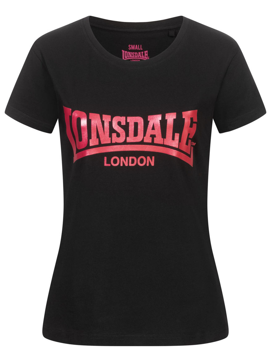 Picture of Womens T-Shirt CARTMEL LONSDALE Black/Pink