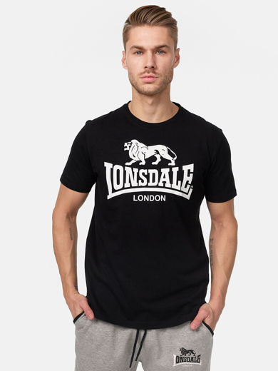 Picture of Mens T-Shirt LOGO LONSDALE Black/White 0