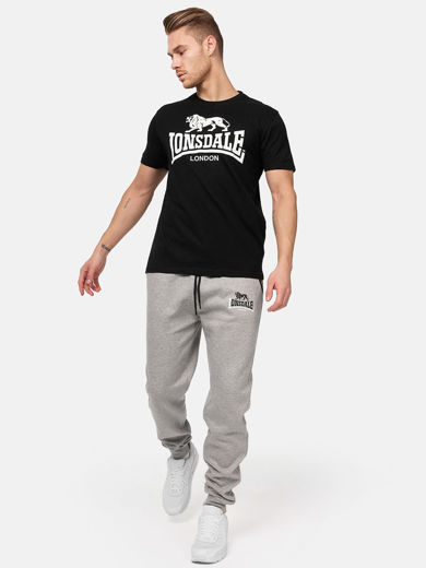 Picture of Mens T-Shirt LOGO LONSDALE Black/White 1