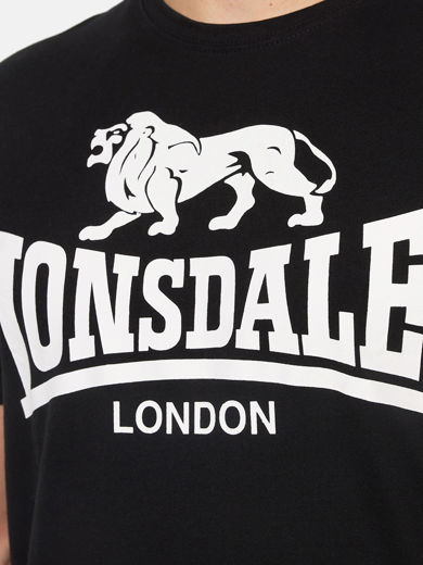 Picture of Mens T-Shirt LOGO LONSDALE Black/White 3