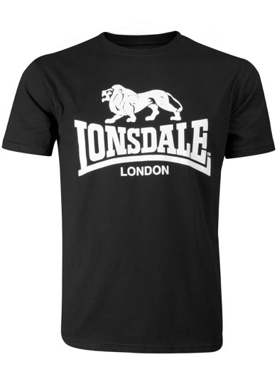 Picture of Mens T-Shirt LOGO LONSDALE Black/White 4