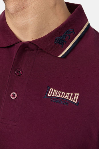 Picture of MEN'S POLO LONSDALE LION-OXBLOOD 1